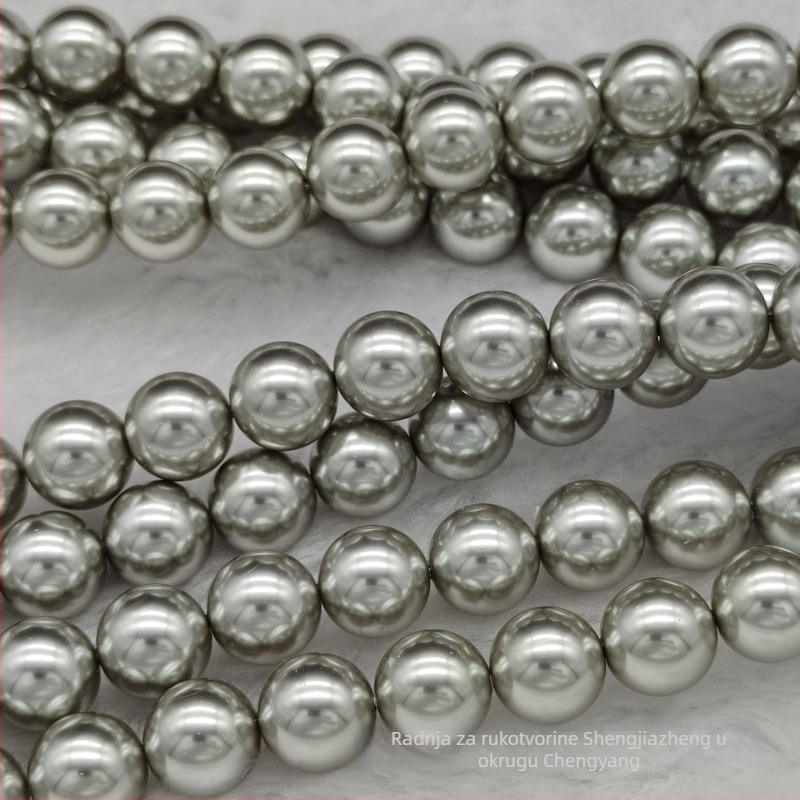 Perforirane kristalne staklene perle za DIY nakit – umjetne perle, modni stil, okrugle perle, elektroplatirane