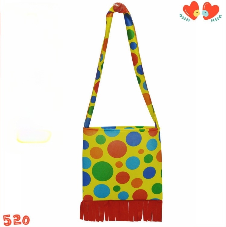 Ranac za klaun kostim, od tkanine, šiveno, rekviziti za šminku i odjeću