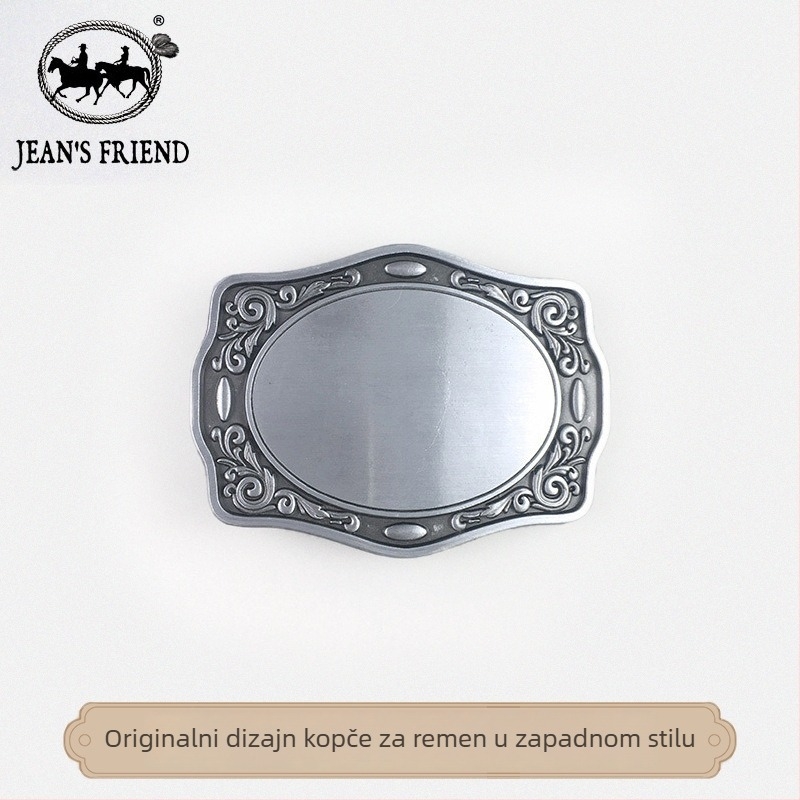 Kopča za pojas, zapadni uzorak, prazna za DIY, legura