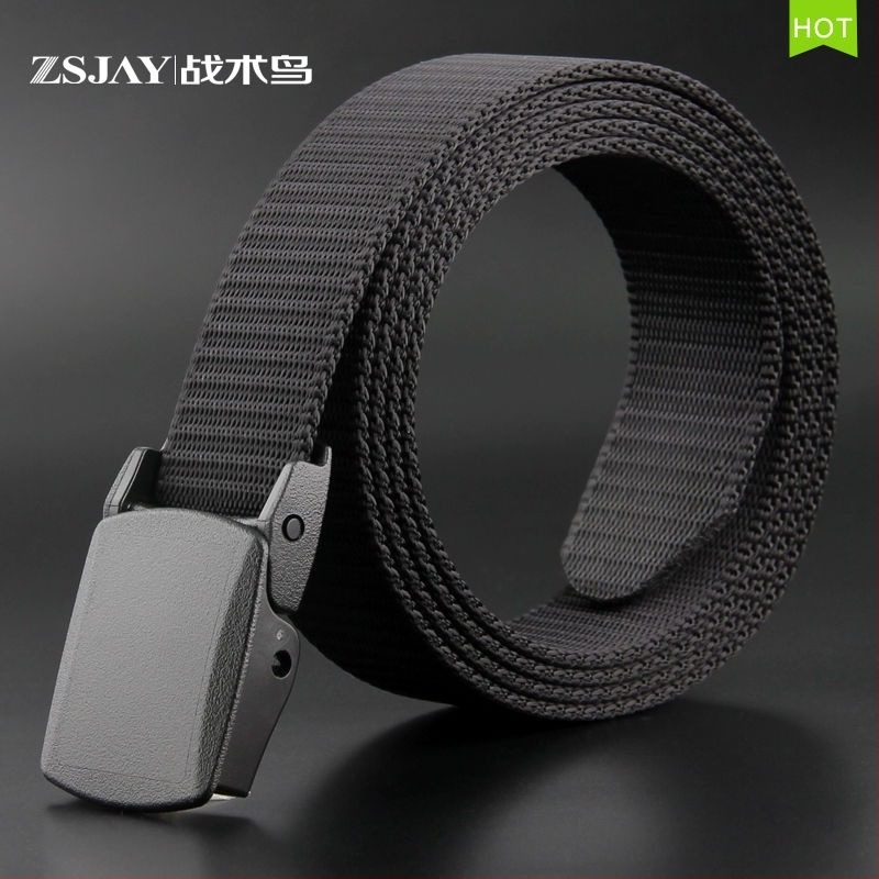 Taktički Bird platneni pojas, unisex, plastična kopča, klik zatvarač, bez metala, ručno pleten