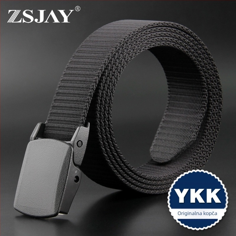 Taktički Bird platneni pojas, unisex, plastična kopča, klik zatvarač, bez metala, ručno pleten