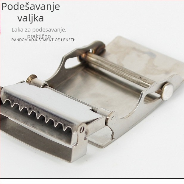 Spona za pojas od nehrđajućeg čelika, rolna spona, pravokutni oblik, glatka/plosnata spona, za muškarce, minimalistički stil, kopča za pojas