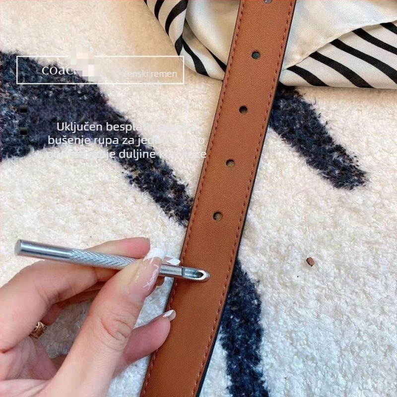 Ženski kaiš od PU kože s C kopčom, casual i poslovni stil, duljina 115 cm, u kutiji za poklon