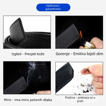 Muški kaiš od PU s automatskim kopčanjem, kopča PU/imitacija kože, Jacquard tkanina, širina 2-4 cm