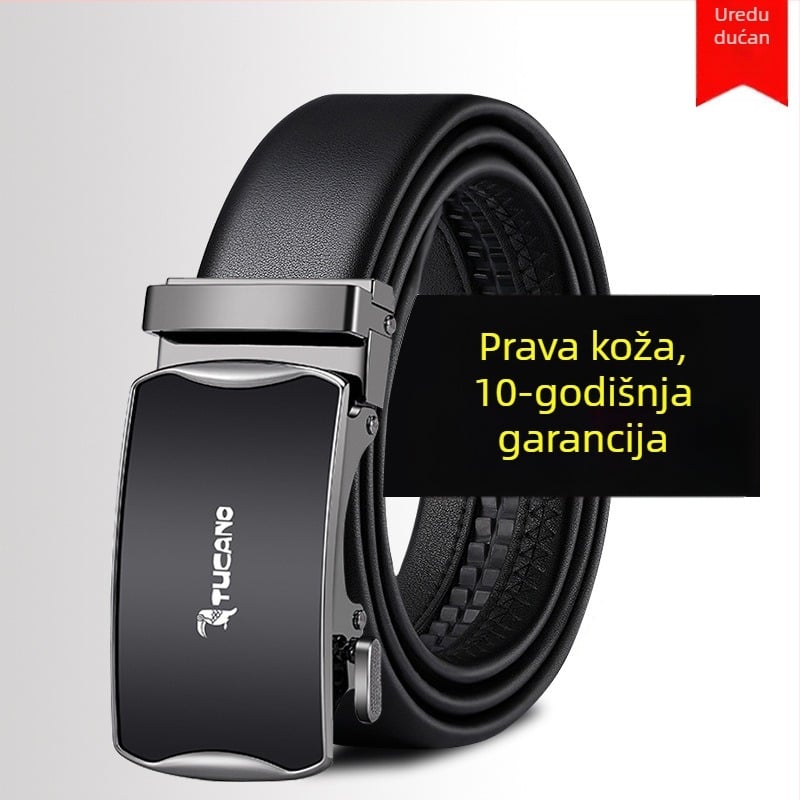 Muški kaiš od PU s automatskim kopčanjem, kopča PU/imitacija kože, Jacquard tkanina, širina 2-4 cm