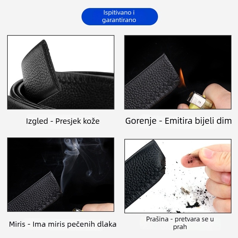 Muški kaiš od PU s automatskim kopčanjem, kopča PU/imitacija kože, Jacquard tkanina, širina 2-4 cm