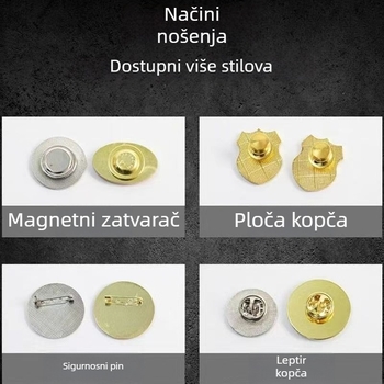 Prilagodljiva metalna značka sa emajlom u karikaturalnom dizajnu; broš za korporativne događaje, školske obilježja i memorijalne medalje