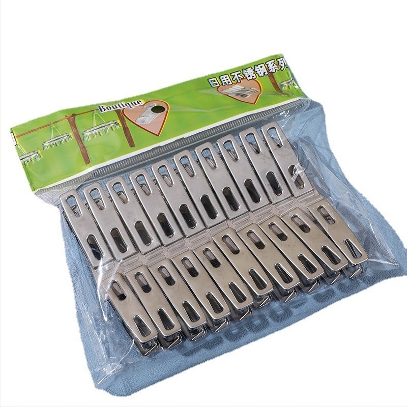 Klipovi za sušenje od nehrđajućeg čelika sa oblikom srca, debeli, otporni na vjetar, za donje rublje, čarape i odjeću, set od 20 komada