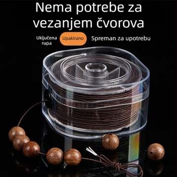 Elastična žica za nanošenje perli i budističkih mala, visoka elastičnost za ružino drvo i rudrakša perle