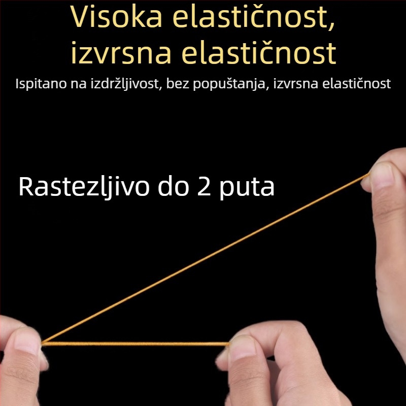 Elastična žica za nanošenje perli i budističkih mala, visoka elastičnost za ružino drvo i rudrakša perle