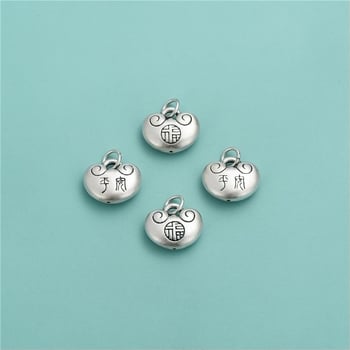 S999 Čisto srebro 3D Sretan privjesak