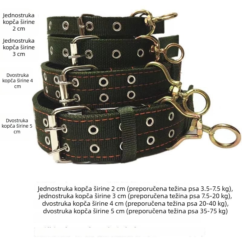 Najlonska ogrlica za pse velikih, srednjih i malih; karikaturistički stil; pogodna za Zlatni retriver i Njemačkog ovčara