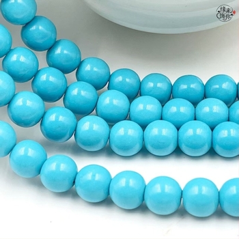 Sintetičke kružne perle za navijanje, uzor Osam očiju, dijelovi za DIY narukvicu