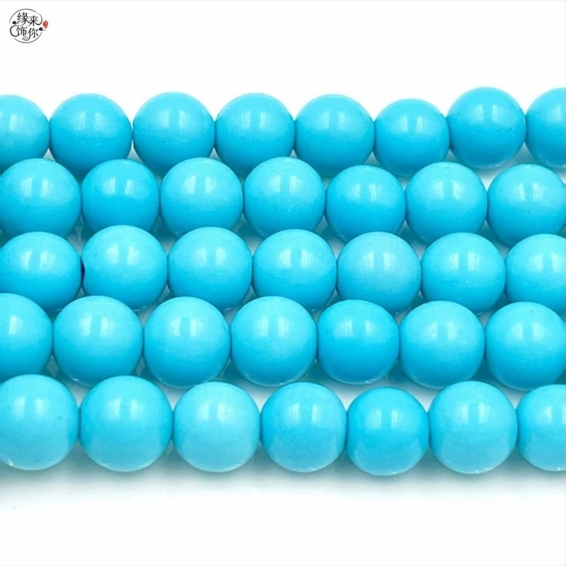 Sintetičke kružne perle za navijanje, uzor Osam očiju, dijelovi za DIY narukvicu