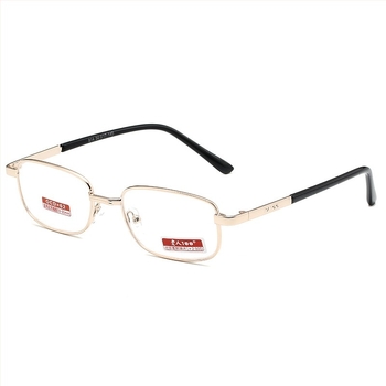 Naočale za čitanje s lećama od smole i premazom, kvadratni puni okvir od metala, proljetni dizajn 2023
