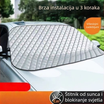 Magnetsko pokrivalo za prednje staklo automobila – zaštita od zamrzavanja i snijega, zaštita od lišća, univerzalno, debelo, s jakim magnetima