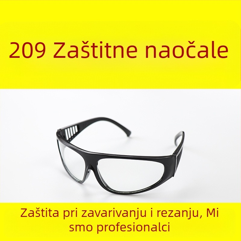 Zaštitne naočale za zavarivanje s antispatter zaštitom, staklena leća 0,15 mm, model HGZ-27-4, GB_14866_2006