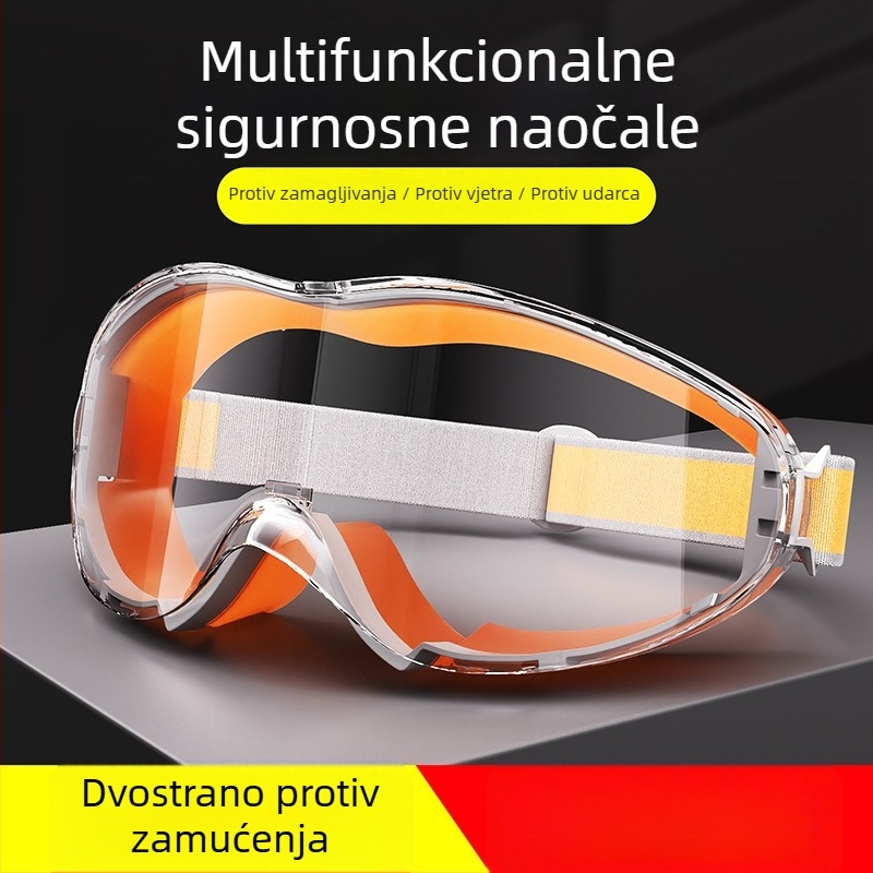 Industrijske zaštitne naočale s anti-fog zaštitom, vodootporne, otporne na vjetar i prašinu; pogodne za rezanje, brušenje i zavarivanje; marka Lichang, okvir od TPE-a, kod S2323