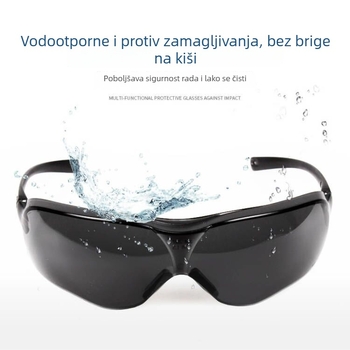 3M10435 Zaštitne naočale za biciklizam, UV zaštita, anti-fog, otporne na udarce, otporne na vjetar i prašinu, crni okvir
