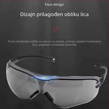 3M10435 Zaštitne naočale za biciklizam, UV zaštita, anti-fog, otporne na udarce, otporne na vjetar i prašinu, crni okvir