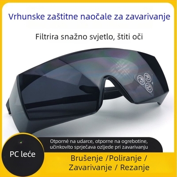 Zaštitne naočale za zavarivanje s UV zaštitom i otpornošću na udarce, pogodne za plinsko i lukovo zavarivanje