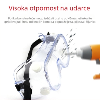 3M 1621af zaštitne naočale s anti-zamućivanjem, anti-kemikalijama, anti-prašinom, anti-udarcima, UV zaštita 99%