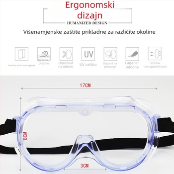 3M 1621af zaštitne naočale s anti-zamućivanjem, anti-kemikalijama, anti-prašinom, anti-udarcima, UV zaštita 99%