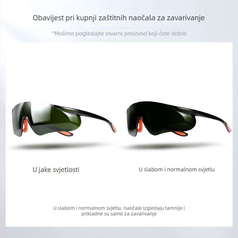 Zaštitne naočale za zavarivanje, polykarbonatne leće, zaštita pri rezanju, antirefleksija i zaštita očiju, otporne na udarce, model XGY-9H
