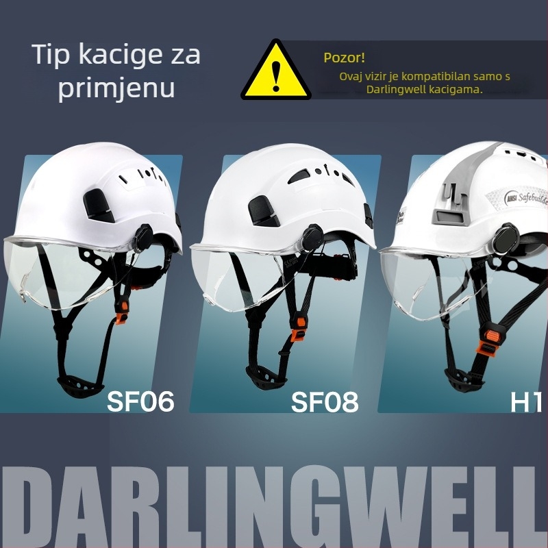 Naočale za kacigu DL-SF06, materijal CR08PC, zaštita od udara