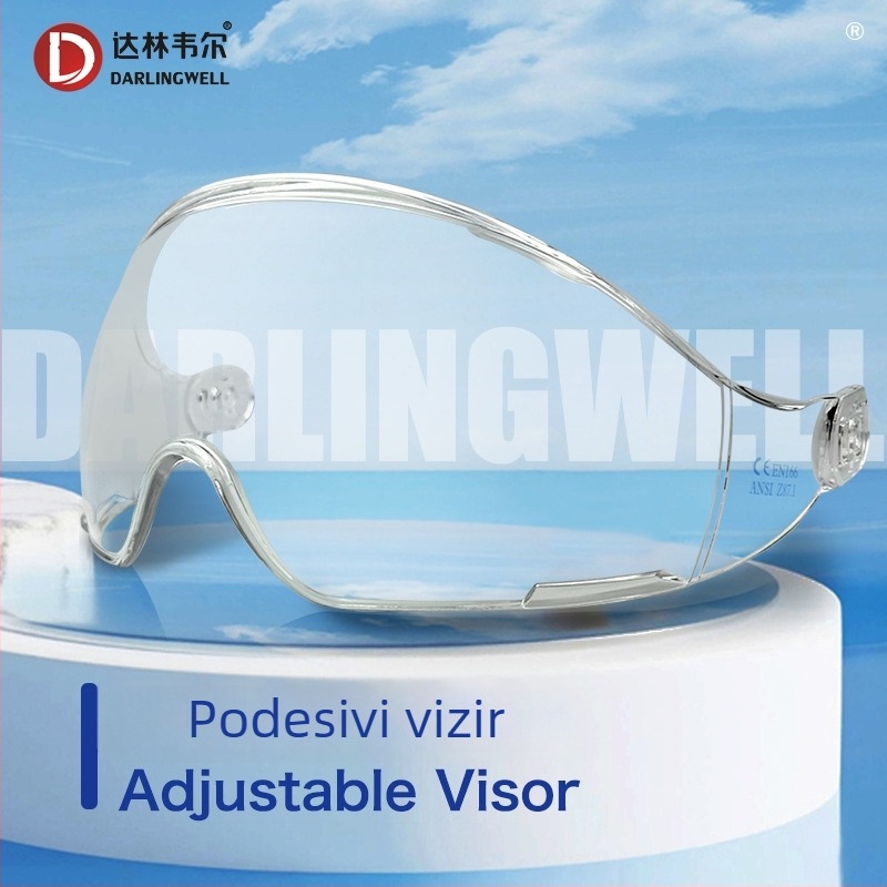 Naočale za kacigu DL-SF06, materijal CR08PC, zaštita od udara