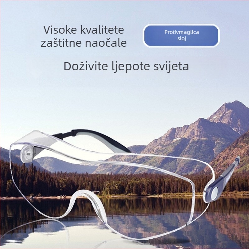 Zaštitne naočale, PC materijal, model EE-16; funkcije: zaštita od prašine, zaštita od udara, zaštita od prskanja