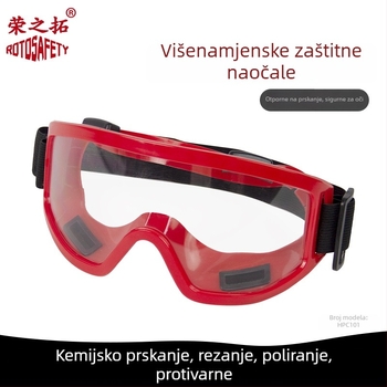 Prozirne zaštitne naočale otporne na visoke temperature za gašenje požara i spašavanje, protiv prašine, pijeska i udaraca, otporne na kiseline i baze, za nositelje dioptrija