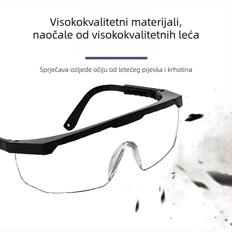 Zaštitne naočale za biciklizam s teleskopskom okvirom, model L-902, tip 20213, materijal PC, zaštita od prskanja, vjetra i prašine