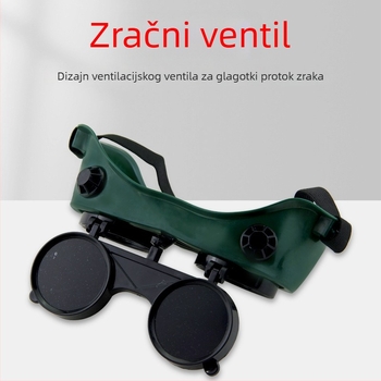Automatski zatamnjujuće zaštitne naočale za zavarivanje – zaštitne naočale za električno i argon-lučko zavarivanje, PPT materijal, leća 2 mm, otporne na udarce