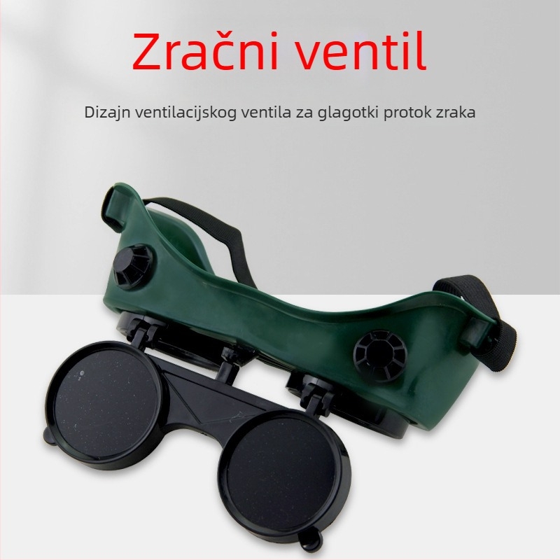 Automatski zatamnjujuće zaštitne naočale za zavarivanje – zaštitne naočale za električno i argon-lučko zavarivanje, PPT materijal, leća 2 mm, otporne na udarce
