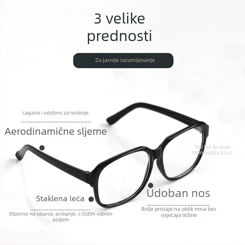 Zaštitne naočale za zavarivanje, staklena leća, fiksni okvir, 99% propusnost svjetla, zaštita od udara i prašine, model 868 naočale