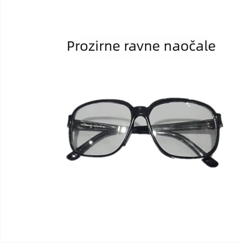 Naočale za zavarivanje s crnim okvirom i lećama, otporne na vjetar i na udarce, zaštitne za zavarivanje, 98% propusnost svjetla