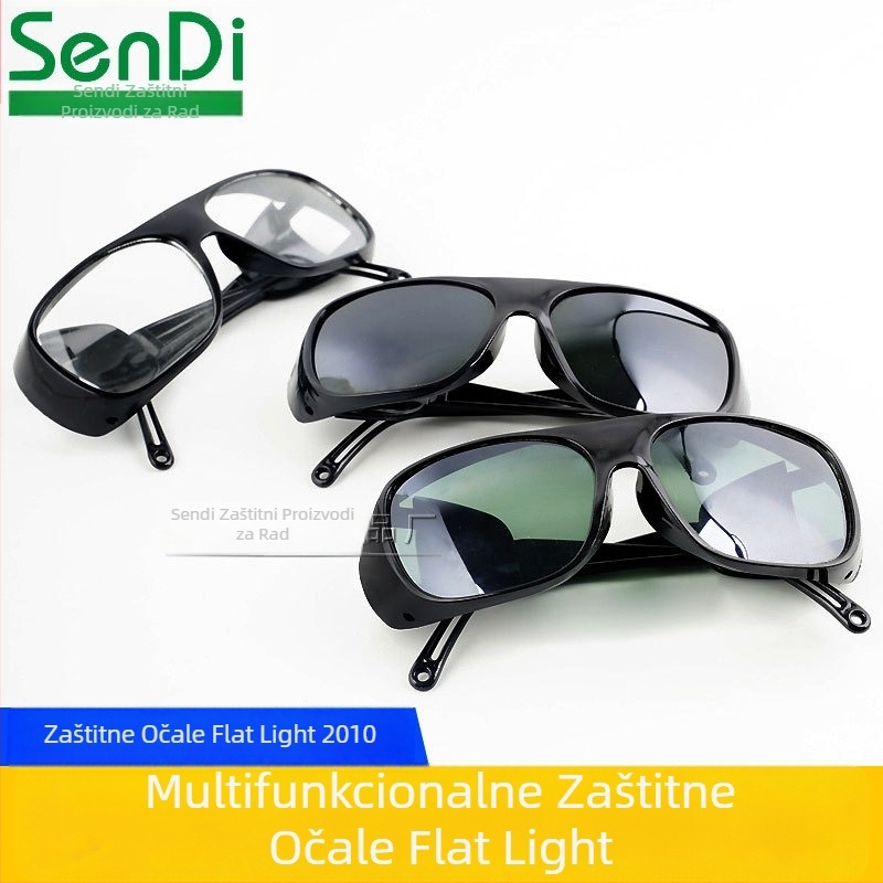 Zaštitne naočale za zavarivanje s zaštitom od prašine, odsjaja i šljake | leća od PC-a i stakla, debljina 2 mm, prolaznost svjetla 99%