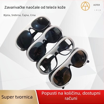 Naočale za zavarivanje s dizajnom duha lica, zaštitne naočale, otporne na prašinu i pad, leće smeđe/crne/sive/bijele