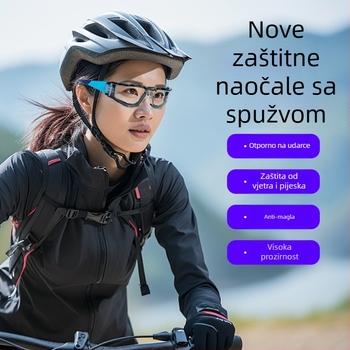 PC polikarbonat zaštitne naočale za biciklizam – HD otporne na udarce, prašinu, vjetar, ogrebotine, izdržljive
