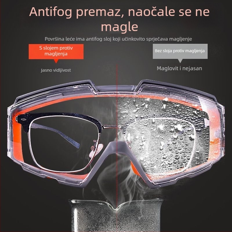 Naočale za zaštitu očiju otporne na eksplozije, zaštita od prskanja i prašine, za gradilišta, šumarstvo i planinarenje