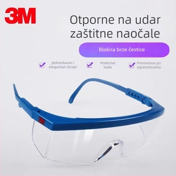 Zaštitne naočale za zavarivanje, model 1711, PC materijal, podesivi okvir, debeli leće, visoka propusnost svjetla