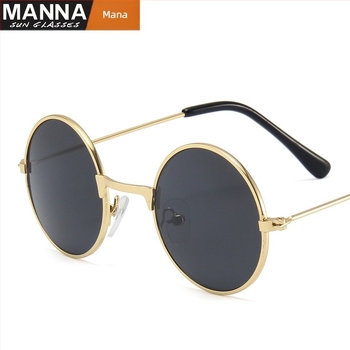 Dječje sunčane naočale s okruglim metalnim okvirom, polarizirane, puni okvir, AC leće, ogledalne leće klase 2