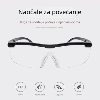 TV8801 1.8x povećanje naočala za čitanje, integrirani dizajn, zaštita od plavog svjetla