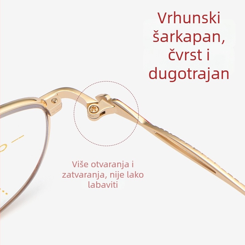 Čitačke naočale s automatskim podešavanjem za daleko i blizu, anti-plavo svjetlo, višefokusne leće, ultra lagane, metalni okvir