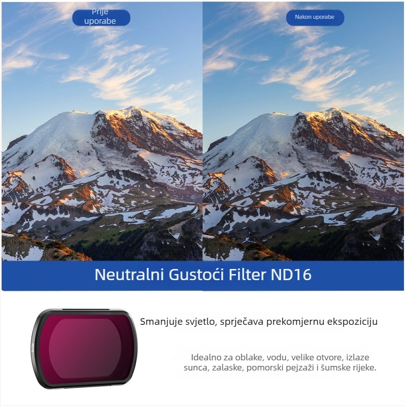 BRDRC Set filtra za DJI Osmo Pocket 3 — ND filter, UV filter i CPL polarizacijski filter