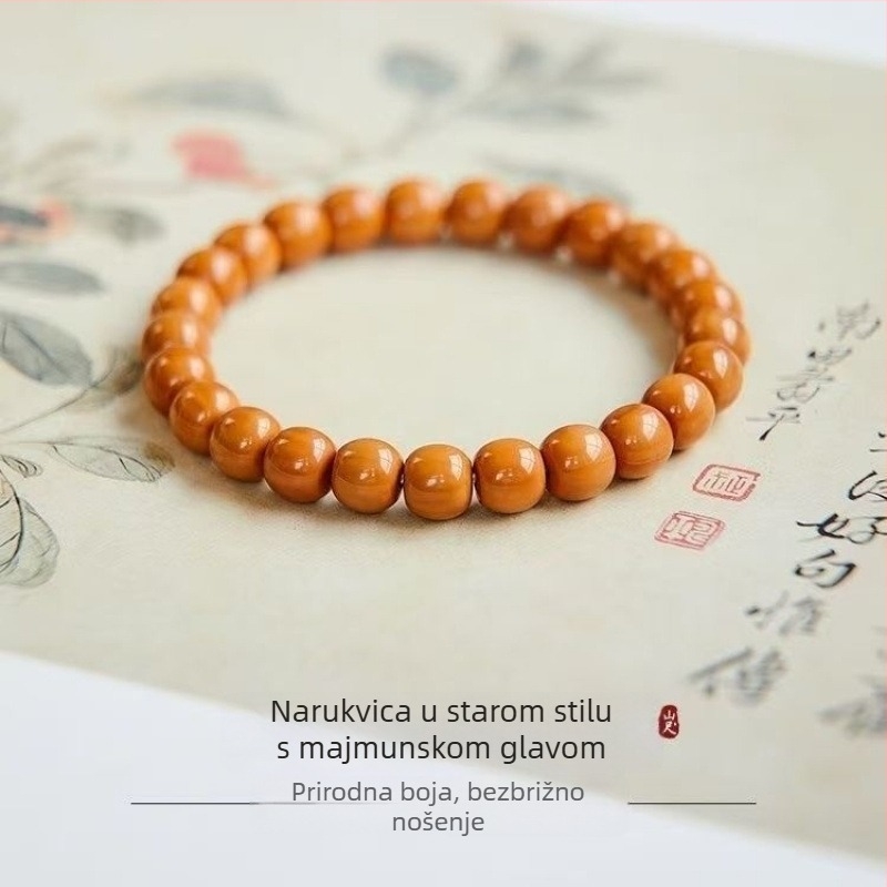 Ahat Bodhi narukvica za meditaciju, ručna izrada, prirodne geometrijske perle, unisex stil (Materijal: Ahat; Stil: Prirodni, Unisex; Oblik: Geometrijski; Obrada: Ručna izrada; Podrijetlo: Myanmar)