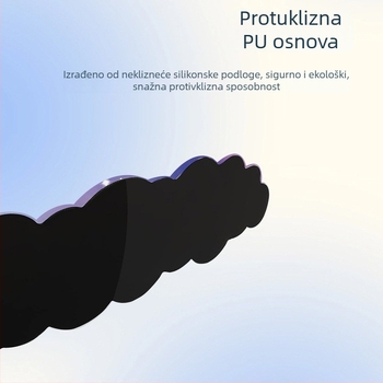 Podloga za zglob za ured, silikon, vodootporna, model inspiriran oblacima, 330 g