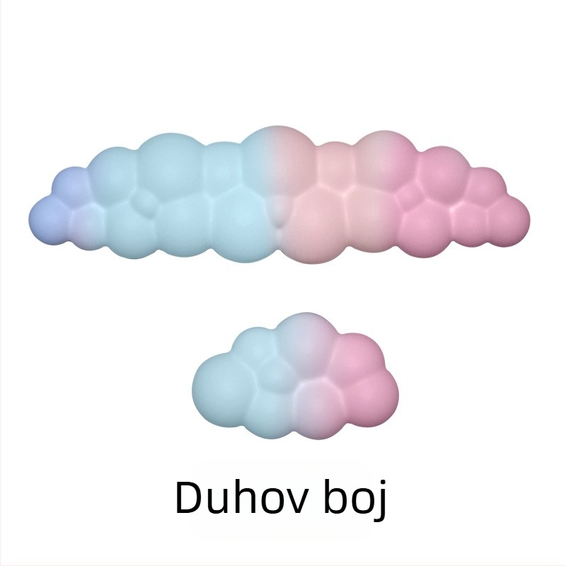 Podloga za zglob za ured, silikon, vodootporna, model inspiriran oblacima, 330 g