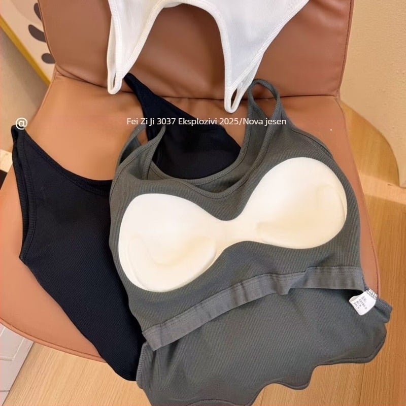 Ženski bezrukavni top od pamucne smjese 30–50% pamuka, vest stil, okrugli vrat, srednja gustoća tkanine 141-160 g/m²